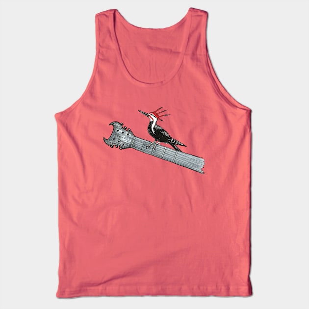 Punk Rock Woodpecker Tank Top by AmysBirdHouse